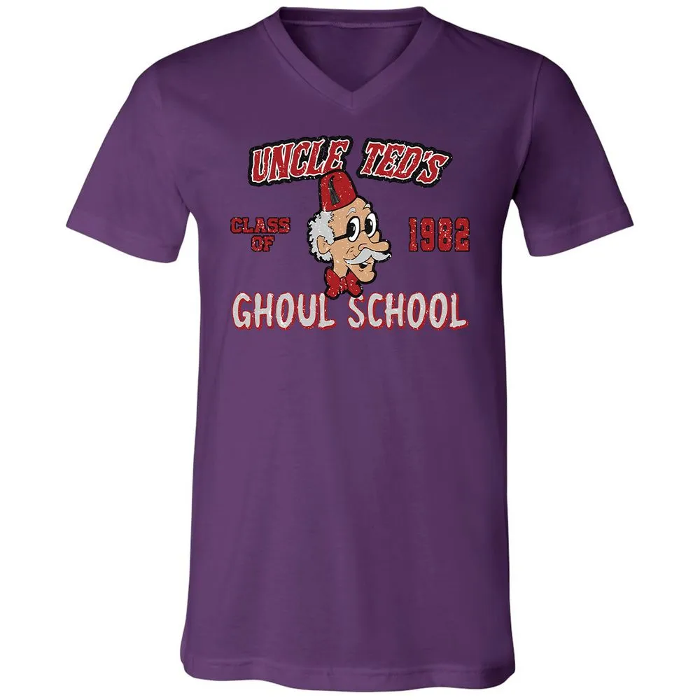 Unisex V-Neck T-Shirt - UN5WGY39 - Team Purple - 2
