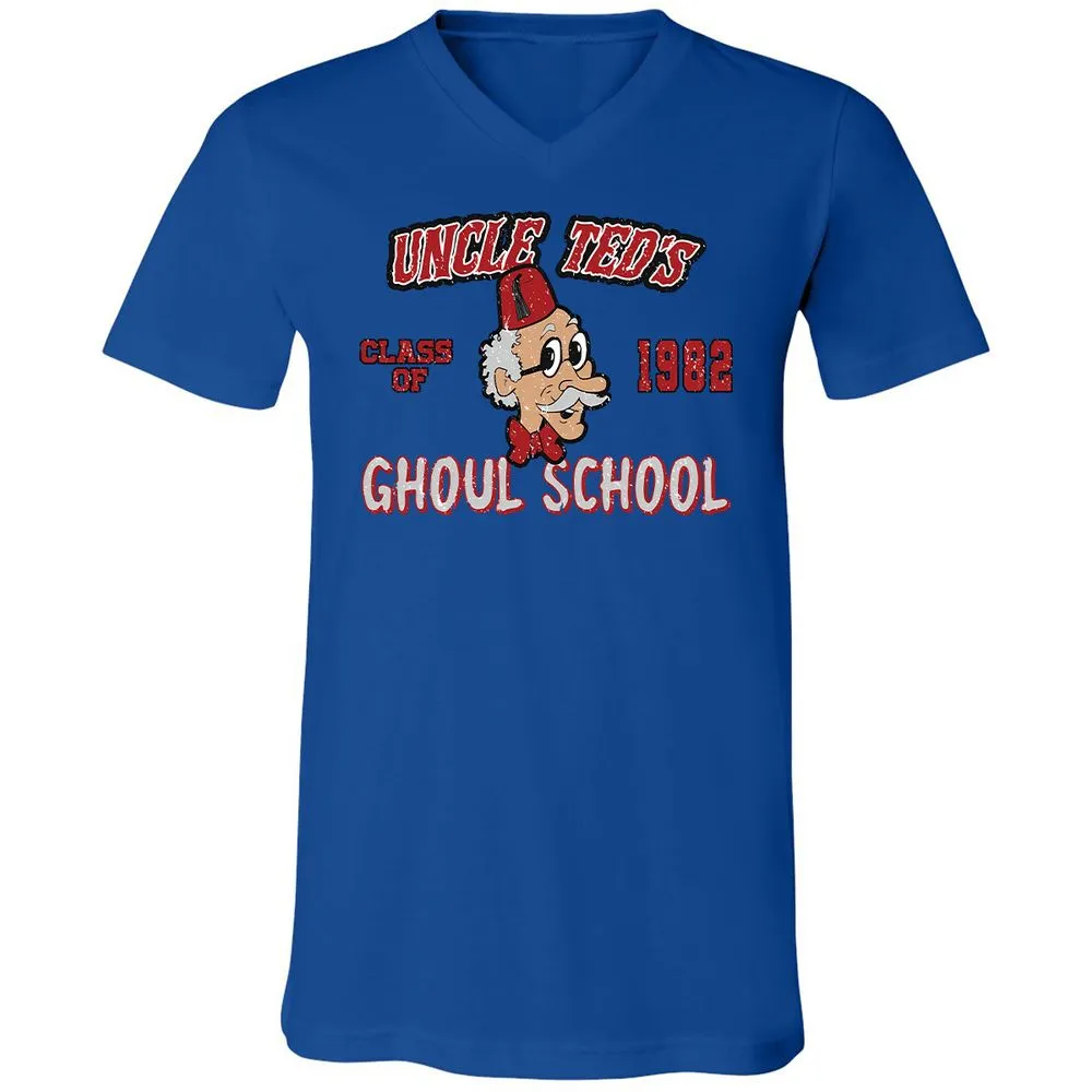 Unisex V-Neck T-Shirt - UN5WGY39 - True Royal - 4