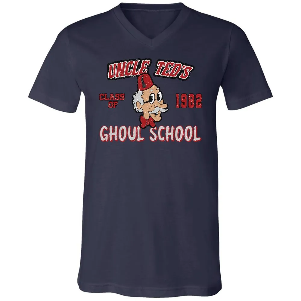 Unisex V-Neck T-Shirt - UN5WGY39 - Navy - 9