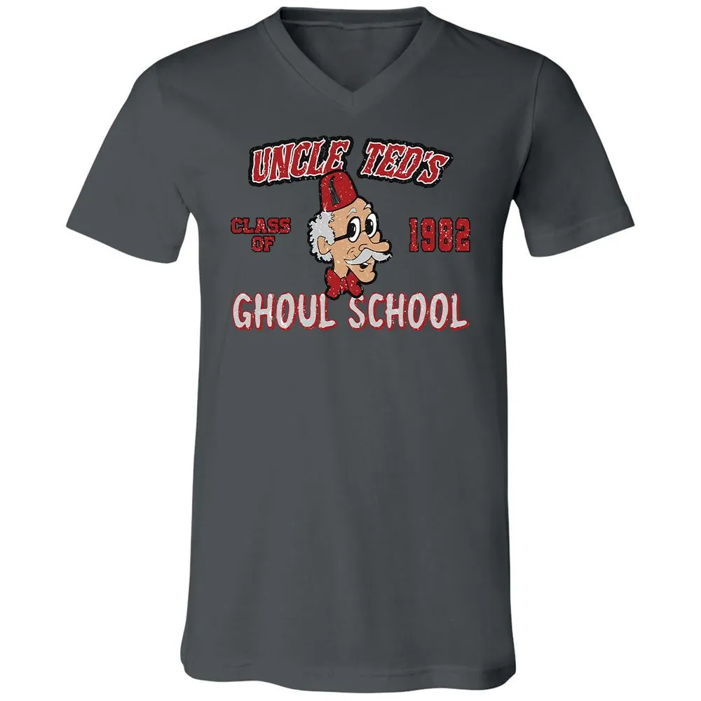 Unisex V-Neck T-Shirt - UN5WGY39 - Asphalt - 12