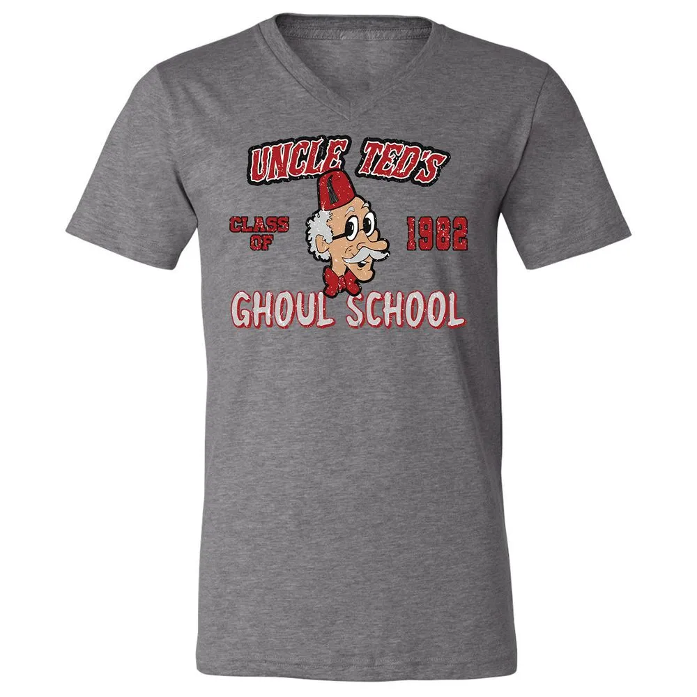 Unisex V-Neck T-Shirt - UN5WGY39 - Deep Heather - 13