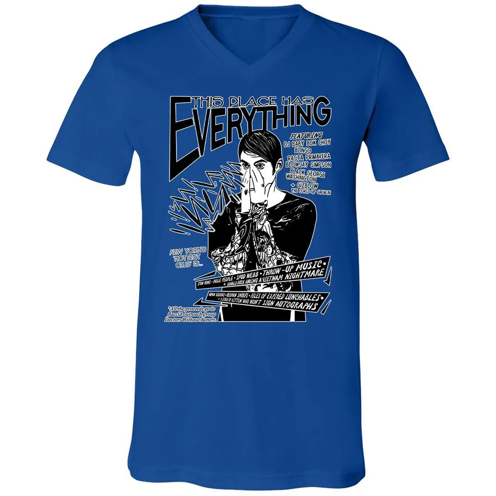 Unisex V-Neck T-Shirt - Z6T49YAR - True Royal - 4