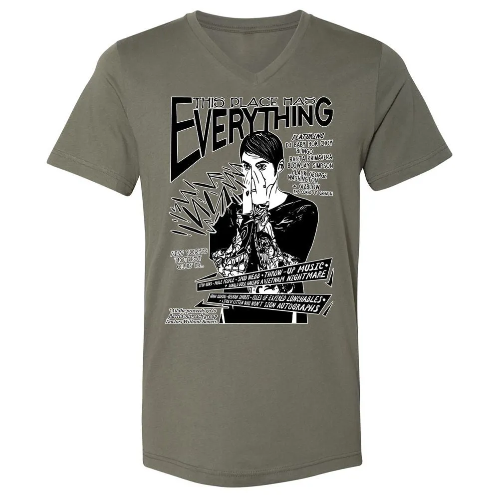 Unisex V-Neck T-Shirt - Z6T49YAR - Military Green - 10