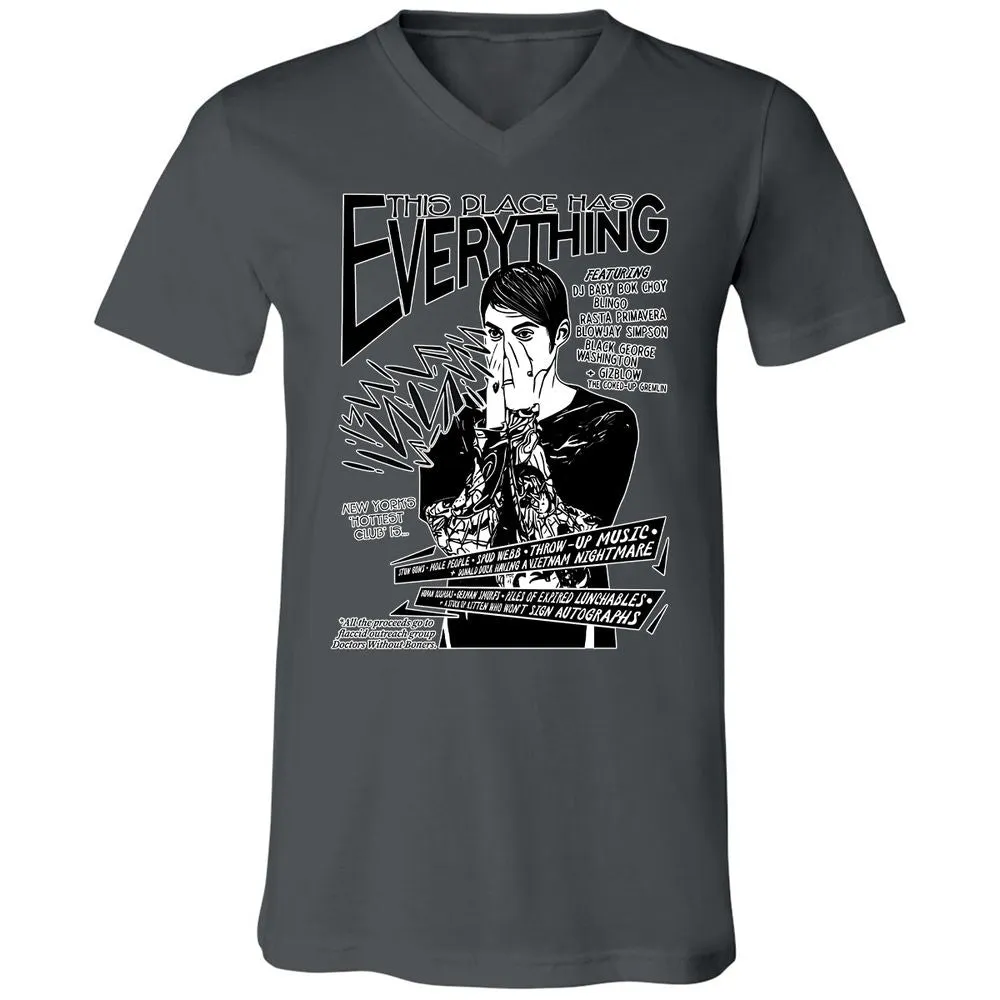 Unisex V-Neck T-Shirt - Z6T49YAR - Asphalt - 12