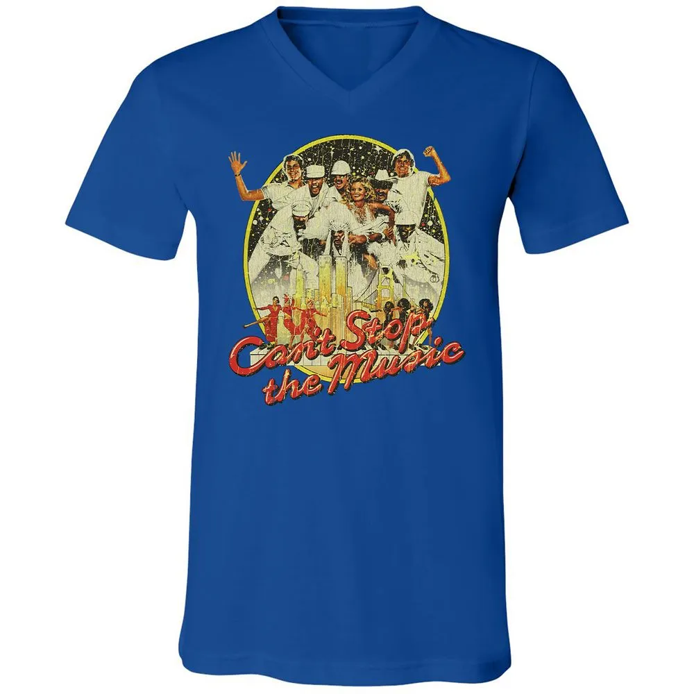 Unisex V-Neck T-Shirt - K2R1GJRP - True Royal - 4