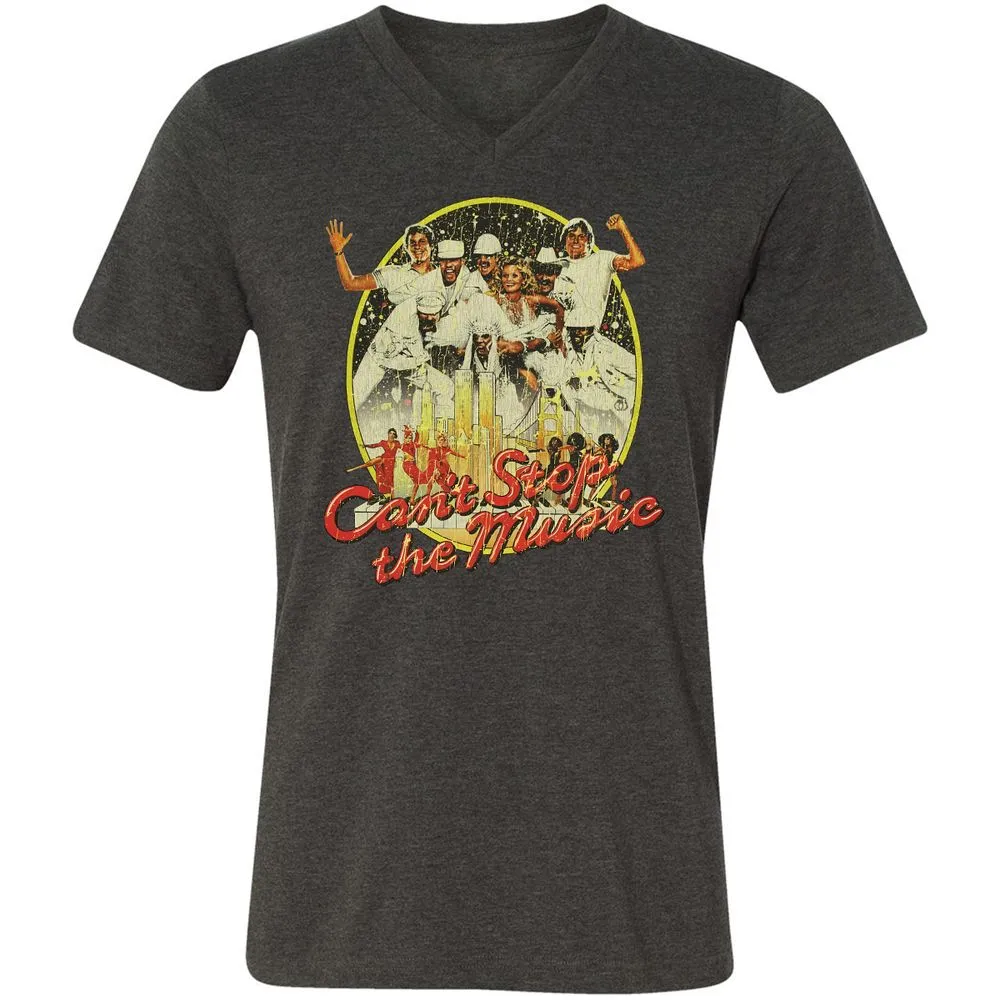 Unisex V-Neck T-Shirt - K2R1GJRP - Dark Grey Heather - 8