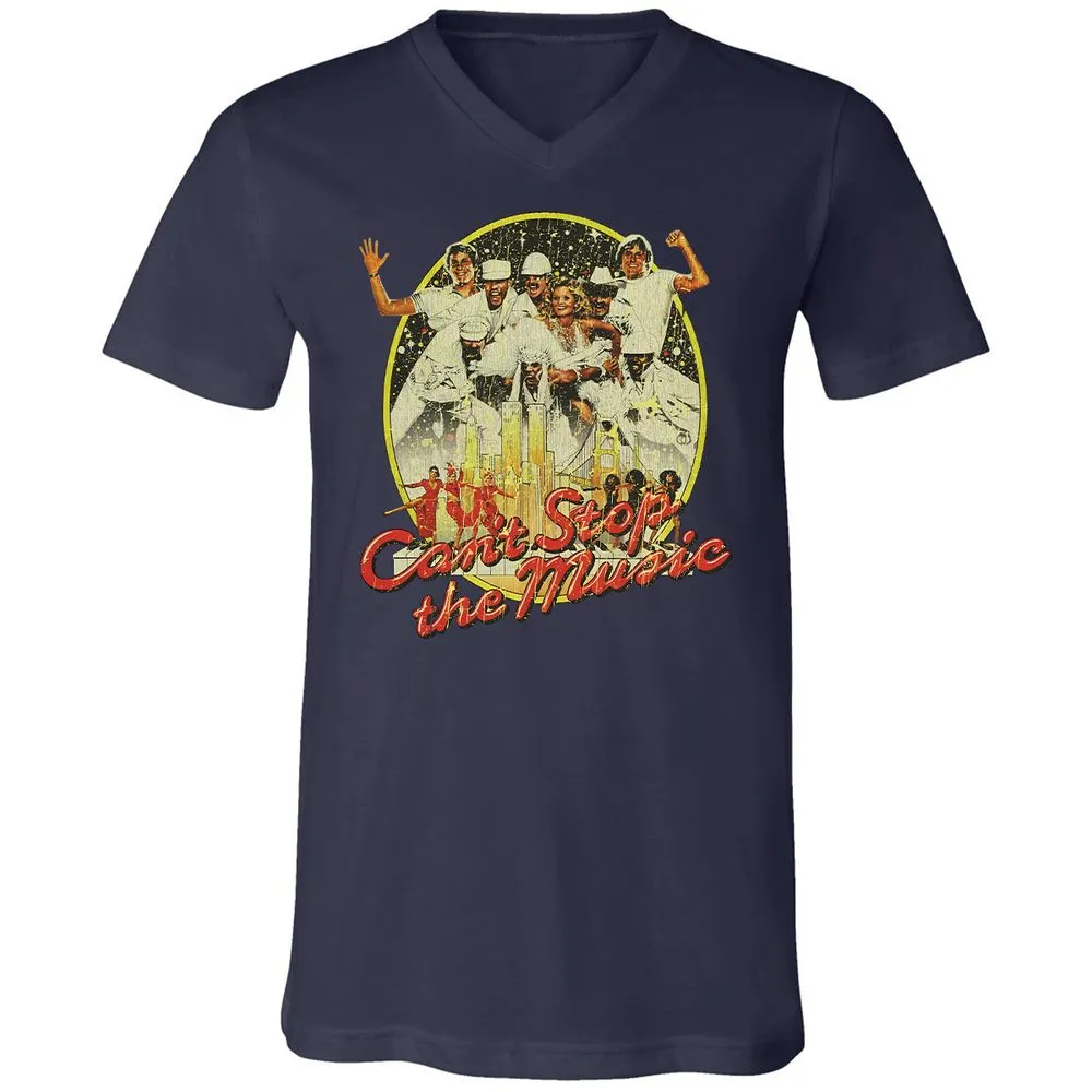 Unisex V-Neck T-Shirt - K2R1GJRP - Navy - 9