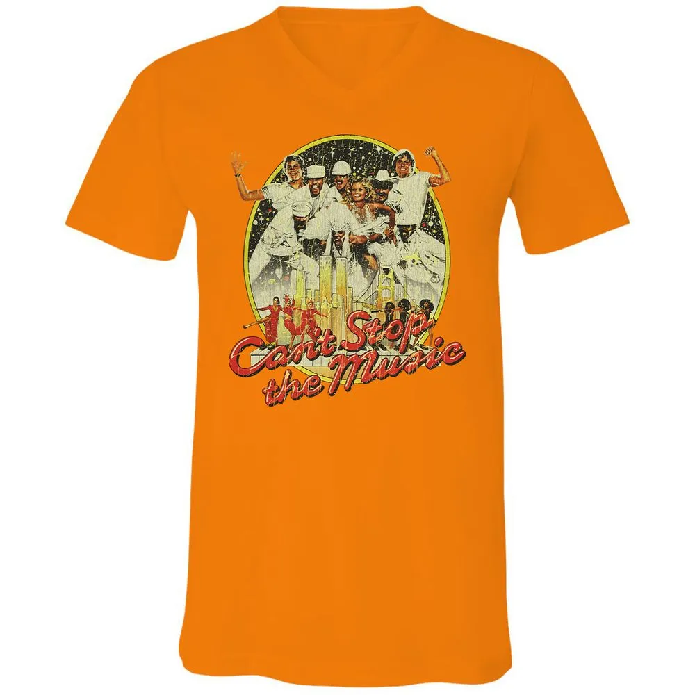 Unisex V-Neck T-Shirt - K2R1GJRP - Orange - 11