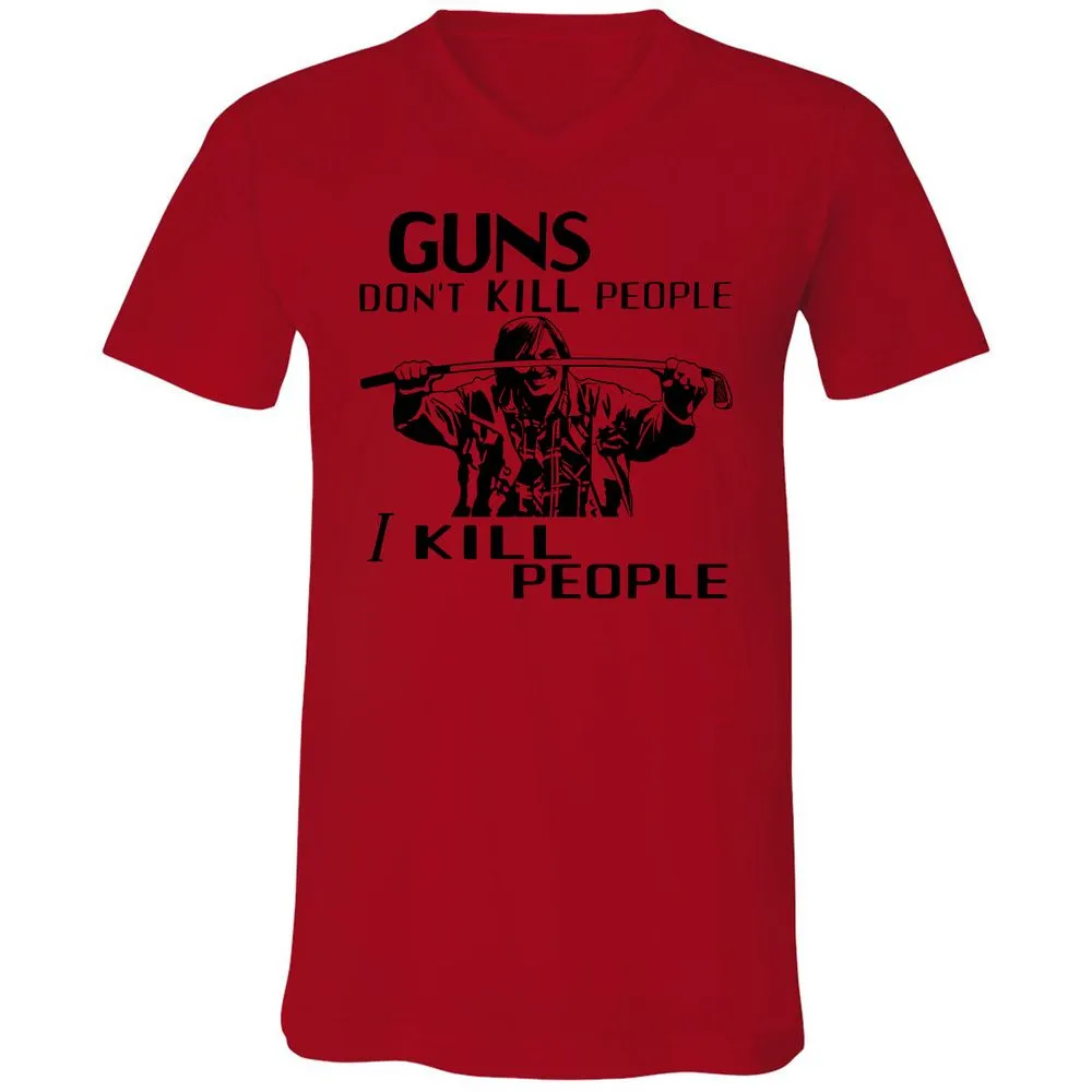 Unisex V-Neck T-Shirt - FERC8NSK - Red - 3