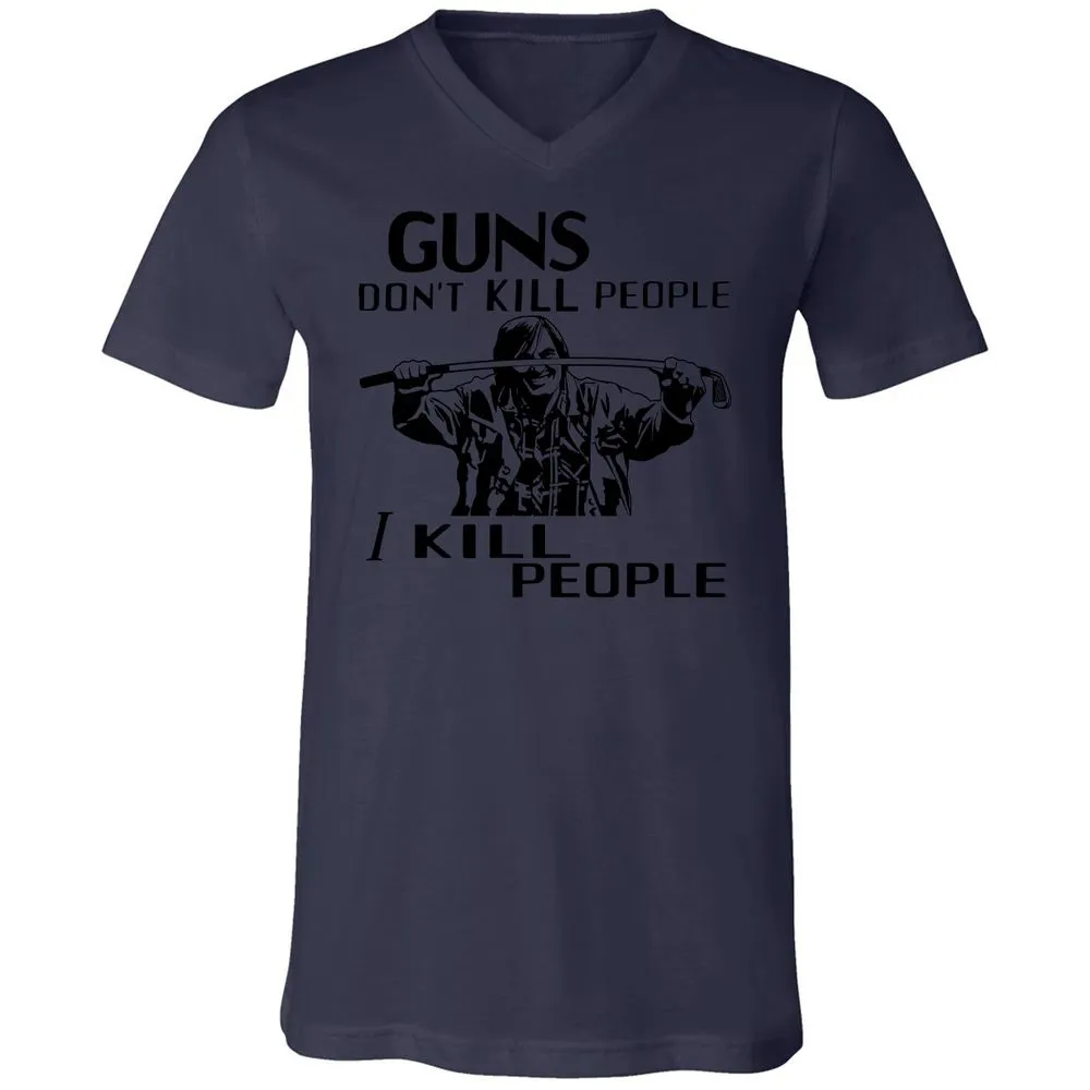 Unisex V-Neck T-Shirt - FERC8NSK - Navy - 9