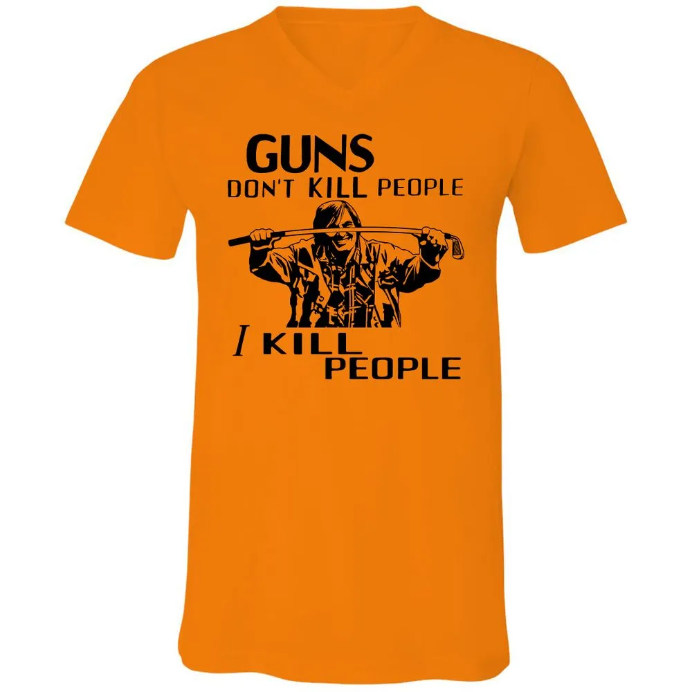 Unisex V-Neck T-Shirt - FERC8NSK - Orange - 11