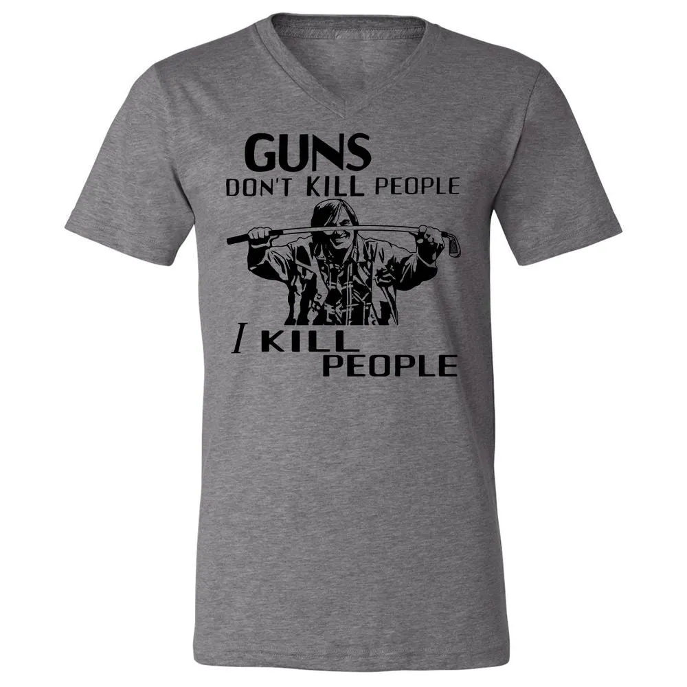 Unisex V-Neck T-Shirt - FERC8NSK - Deep Heather - 13