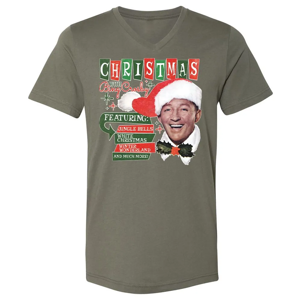 Unisex V-Neck T-Shirt - D5D8V6JV - Military Green - 10