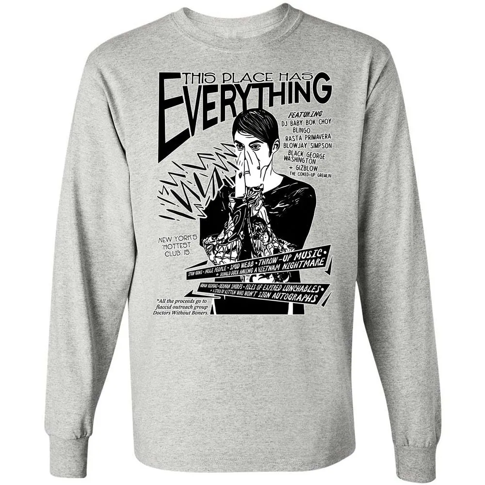 Long Sleeve T-Shirt - Y34Q338G - Ash - 5