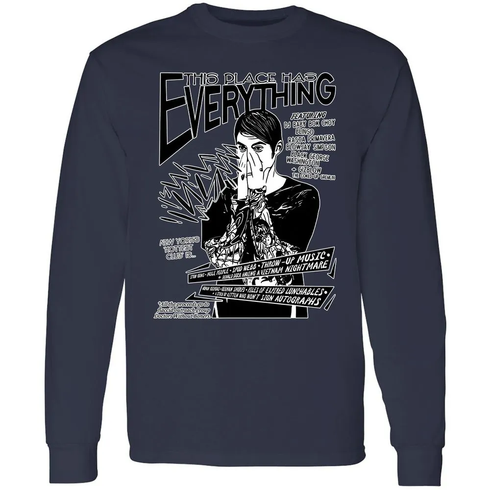 Long Sleeve T-Shirt - Y34Q338G - Navy - 12