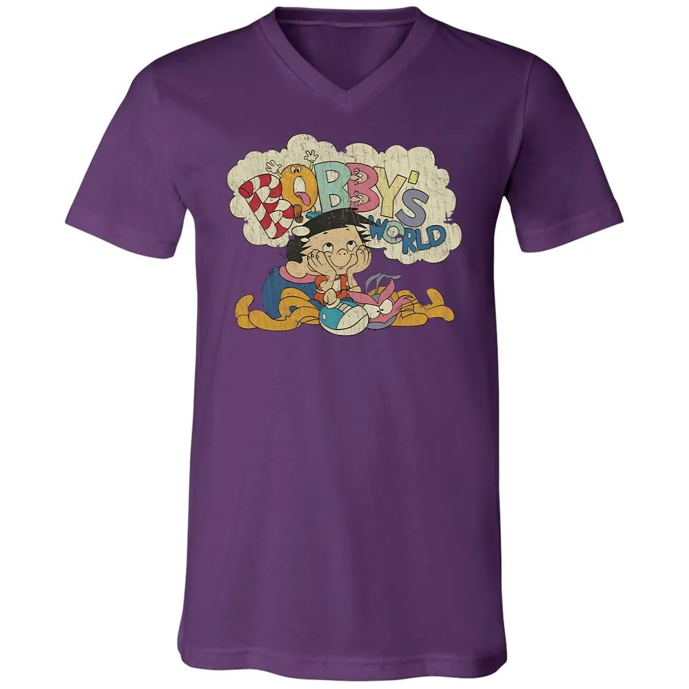 Unisex V-Neck T-Shirt - 238PD93R - Team Purple - 2