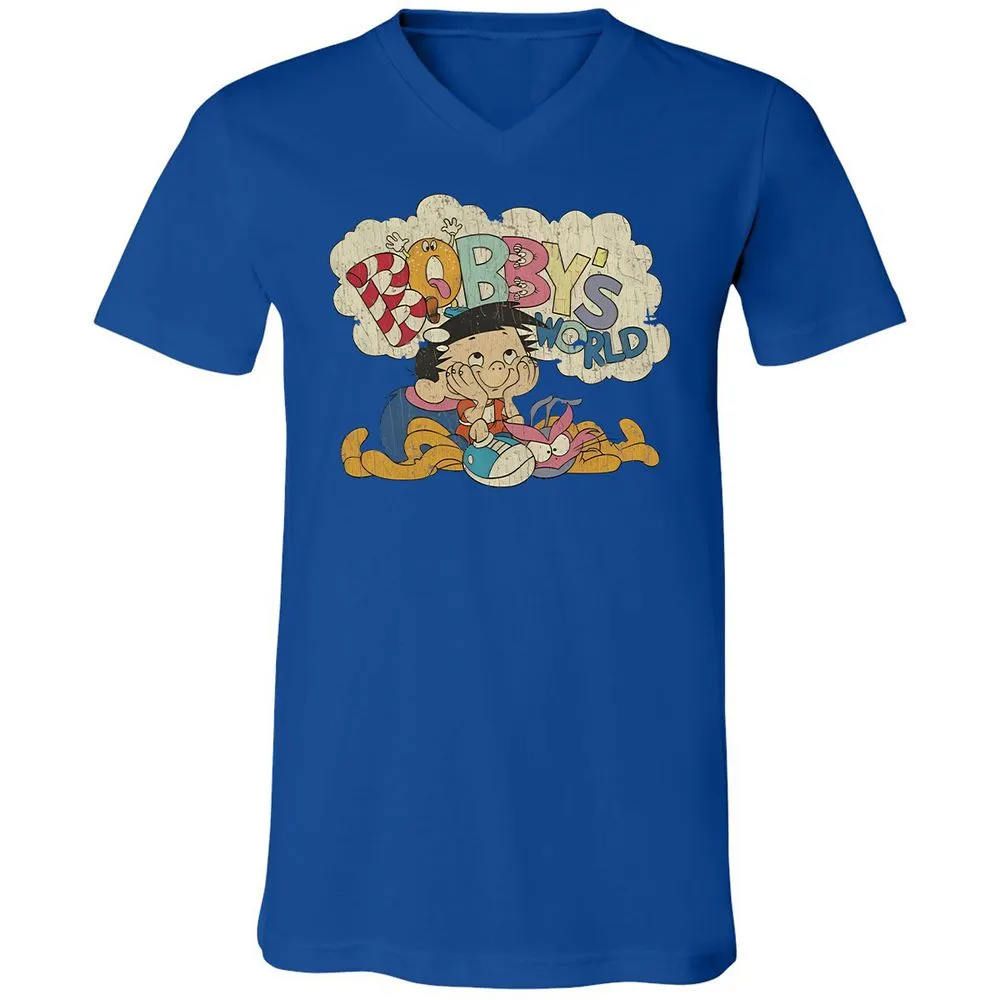 Unisex V-Neck T-Shirt - 238PD93R - True Royal - 4
