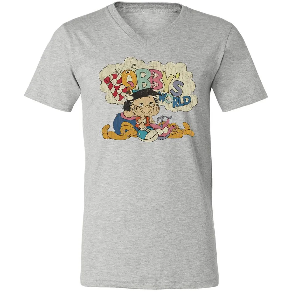 Unisex V-Neck T-Shirt - 238PD93R - Athletic Heather - 7