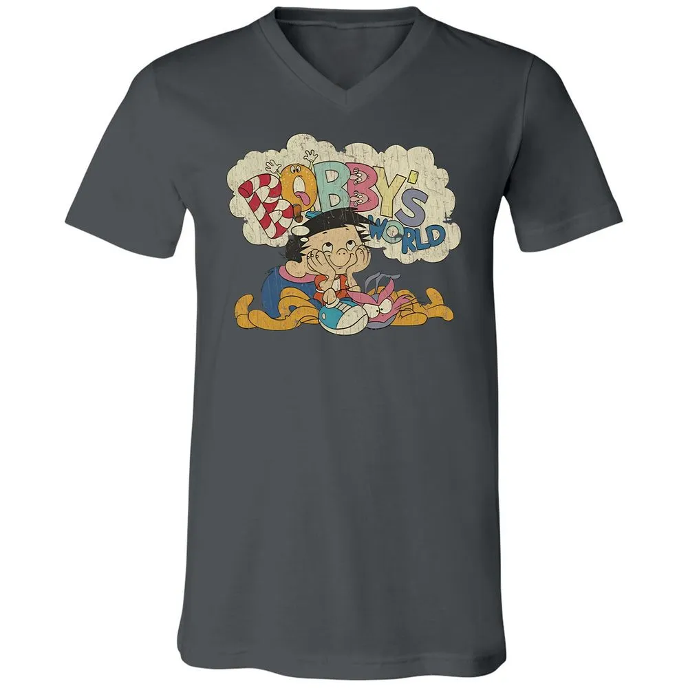 Unisex V-Neck T-Shirt - 238PD93R - Asphalt - 12