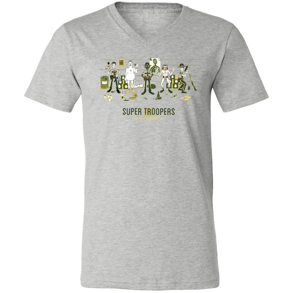 Unisex V-Neck T-Shirt - J8RQCGG5 - Athletic Heather - 7