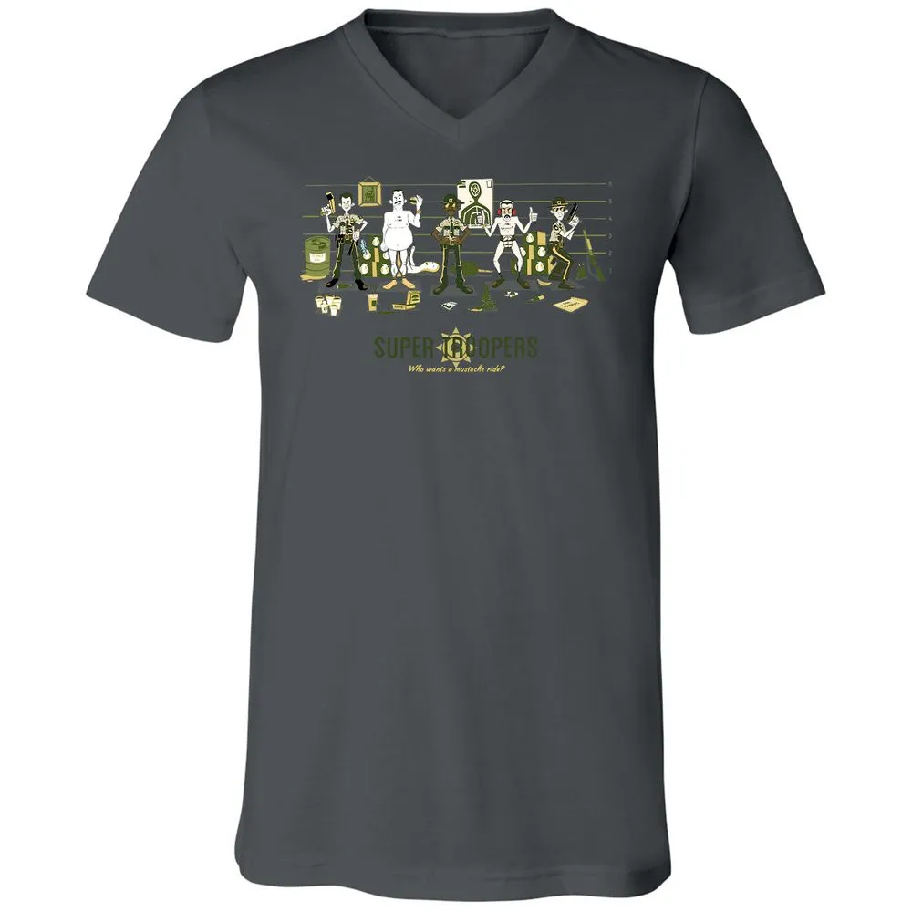 Unisex V-Neck T-Shirt - J8RQCGG5 - Asphalt - 12