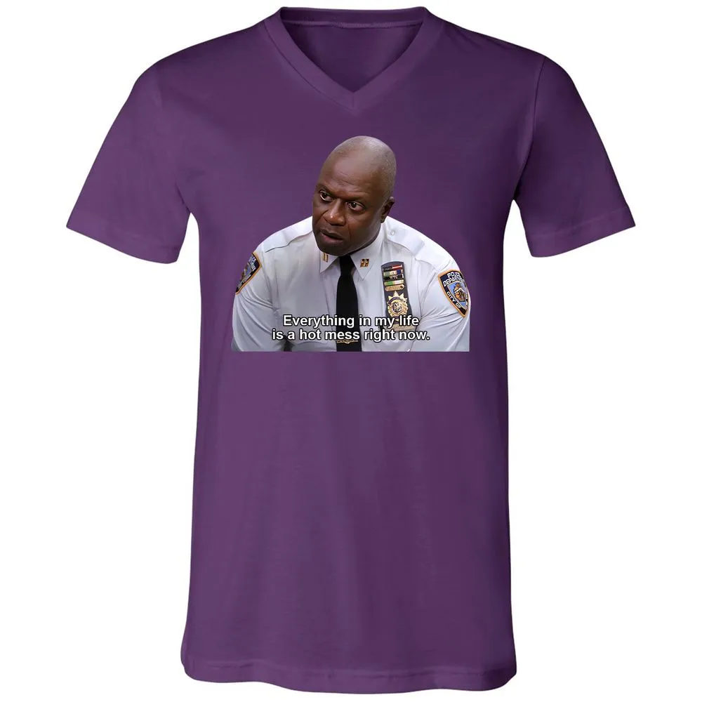 Unisex V-Neck T-Shirt - FYYM5YFT - Team Purple - 2