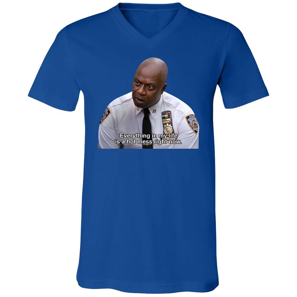 Unisex V-Neck T-Shirt - FYYM5YFT - True Royal - 4