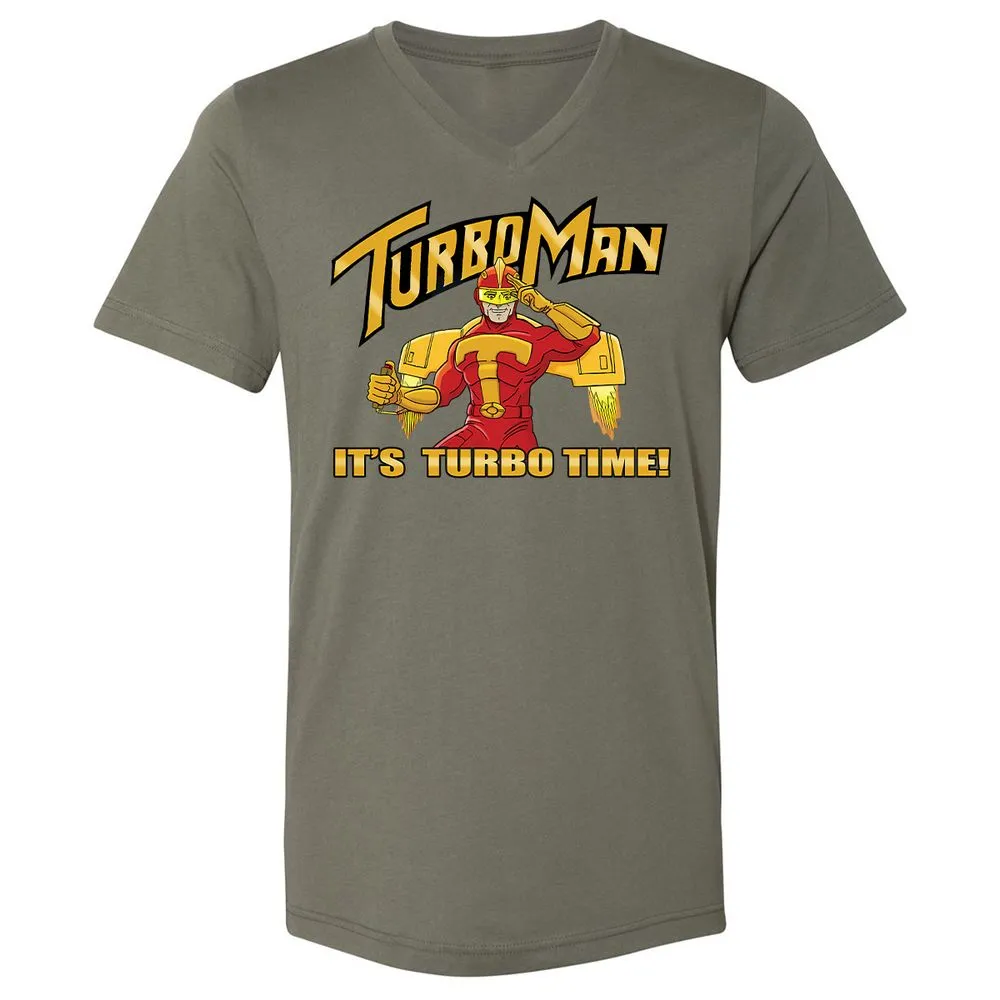 Unisex V-Neck T-Shirt - YMEVHH78 - Military Green - 10