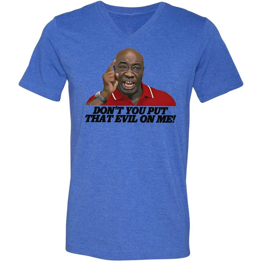 Unisex V-Neck T-Shirt - U8C1AWHK - Heather True Royal - 14