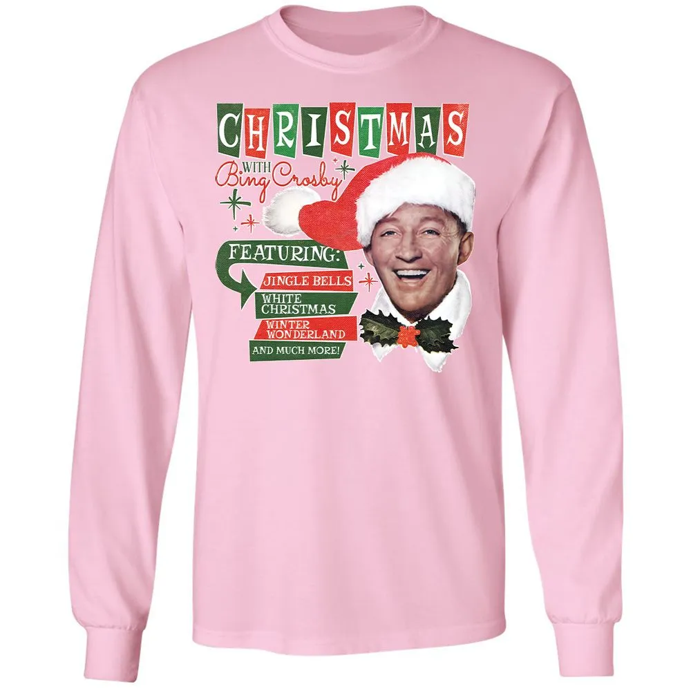 Long Sleeve T-Shirt - GZBLUS7U - Light Pink - 3