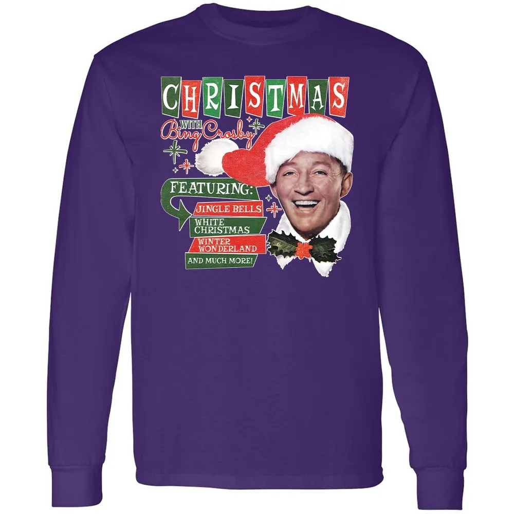Long Sleeve T-Shirt - GZBLUS7U - Purple - 13
