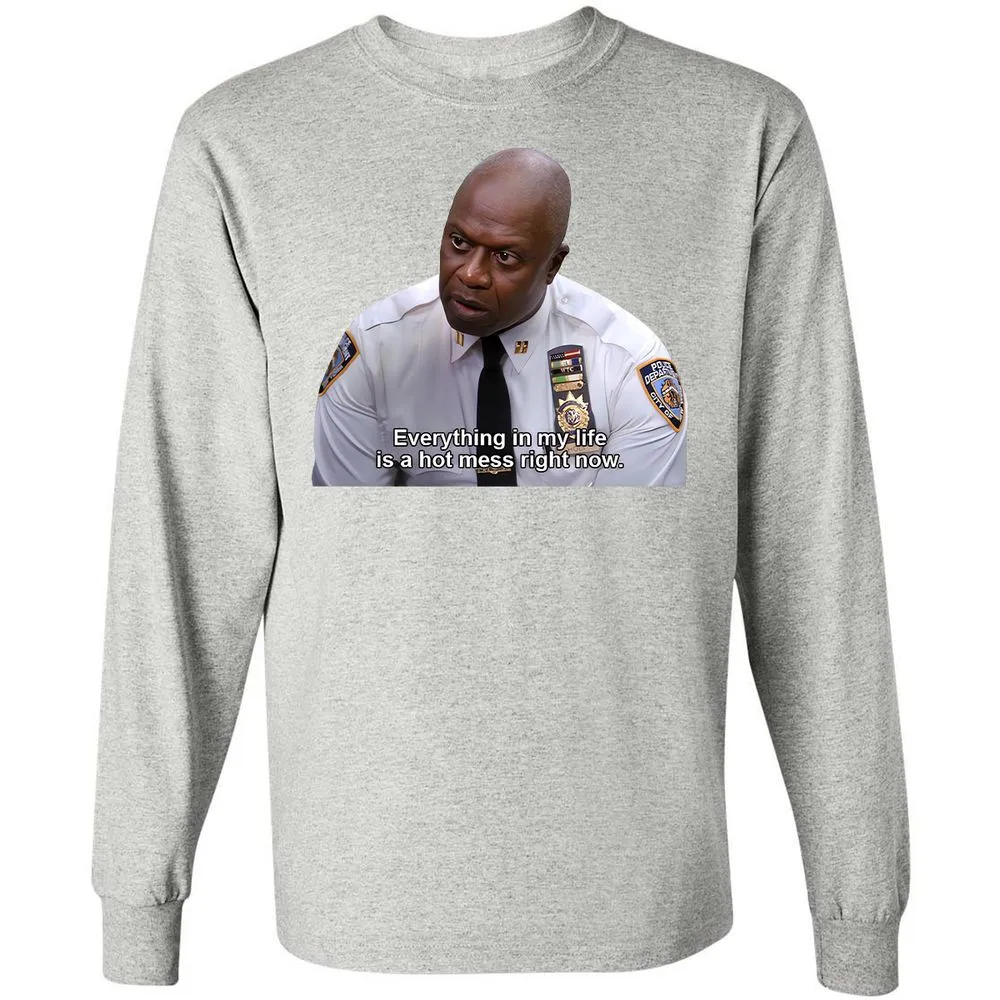 Long Sleeve T-Shirt - 24RYH3TY - Ash - 5
