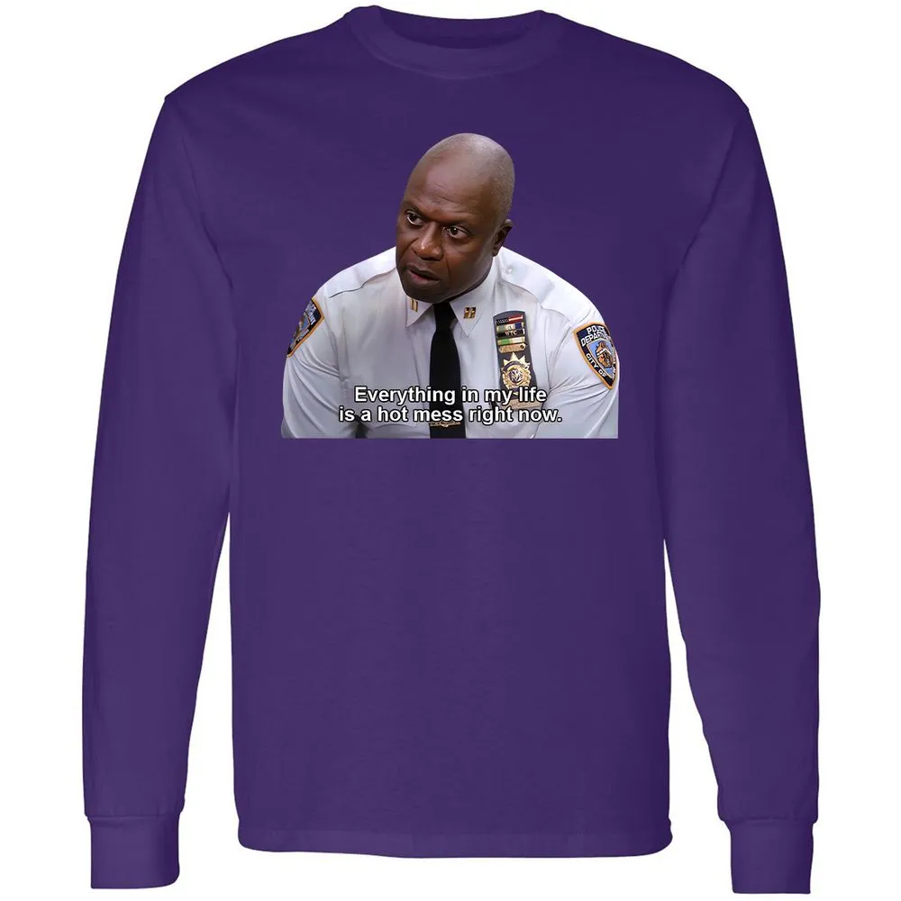 Long Sleeve T-Shirt - 24RYH3TY - Purple - 13