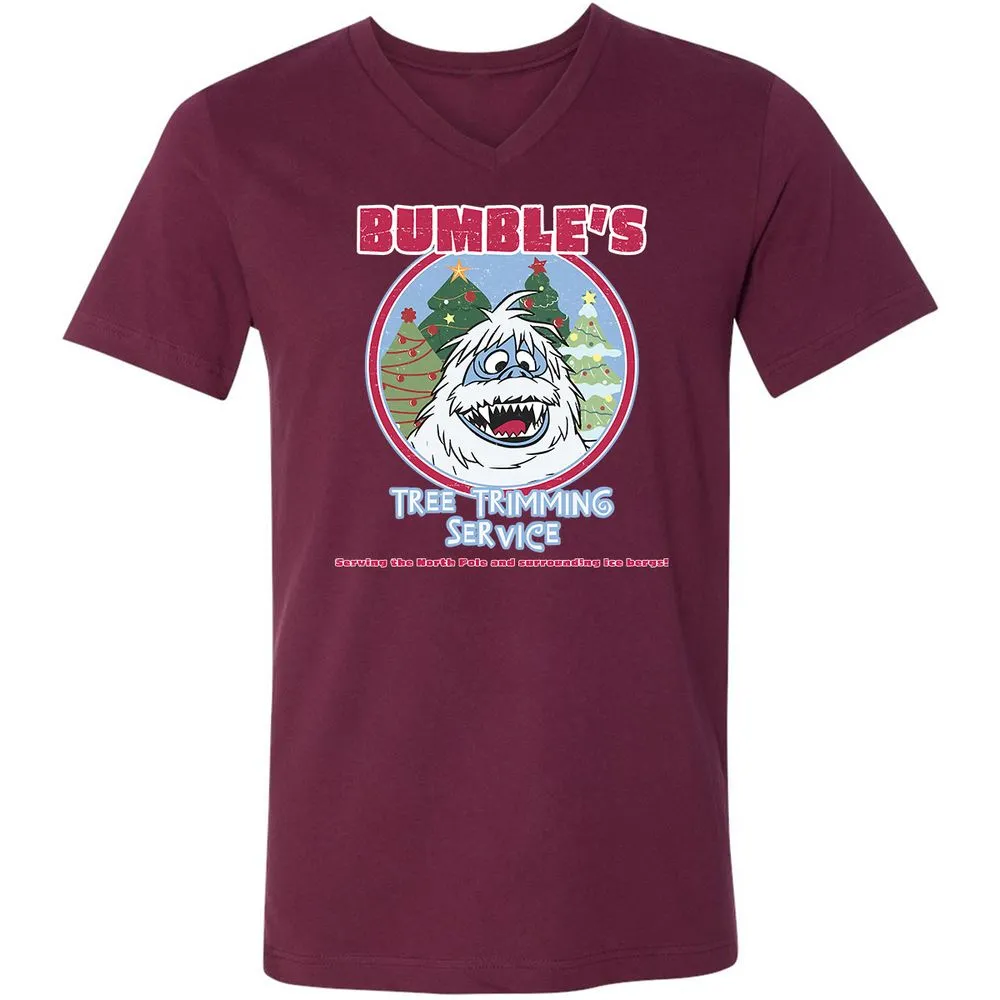 Unisex V-Neck T-Shirt - EQ6M7GFT - Maroon - 6