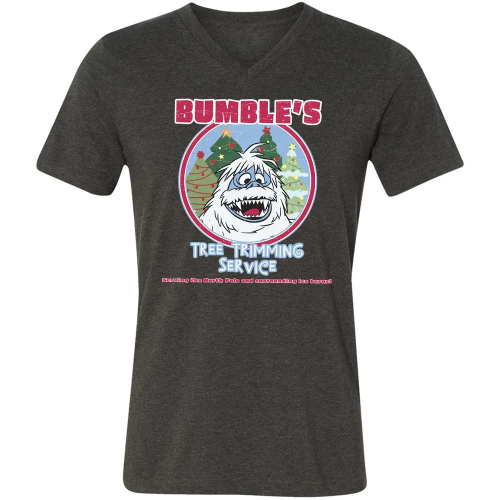 Unisex V-Neck T-Shirt - EQ6M7GFT - Dark Grey Heather - 8