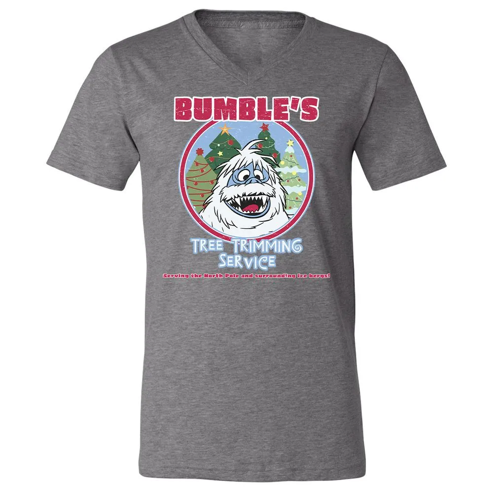 Unisex V-Neck T-Shirt - EQ6M7GFT - Deep Heather - 13