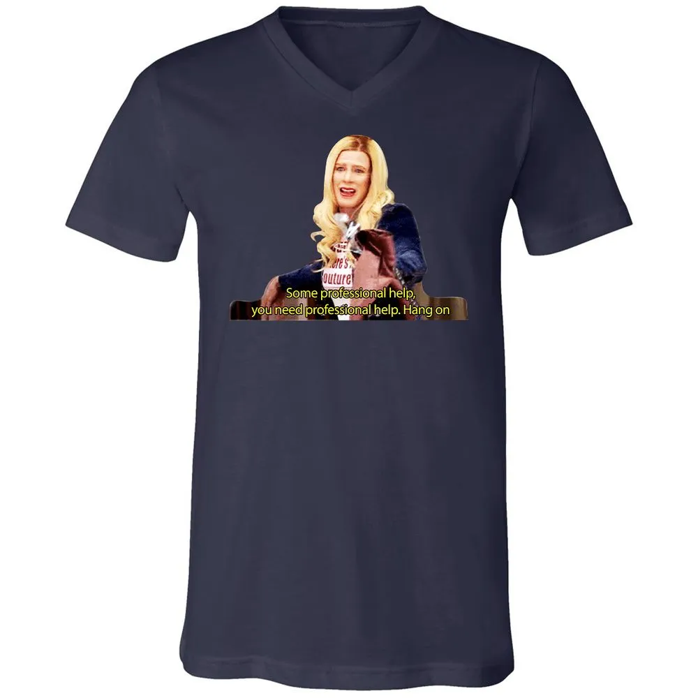 Unisex V-Neck T-Shirt - K3CV418E - Navy - 9
