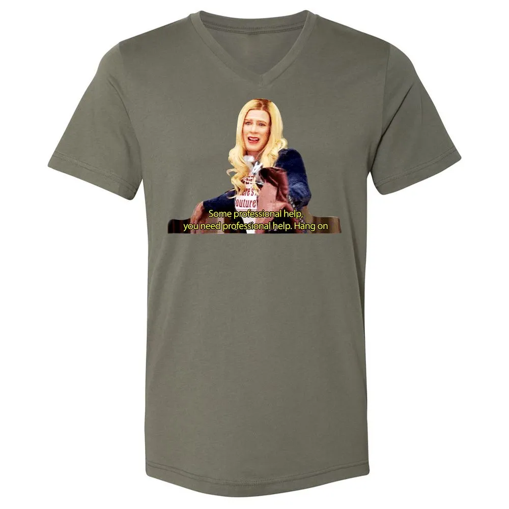 Unisex V-Neck T-Shirt - K3CV418E - Military Green - 10