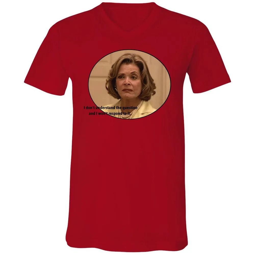 Unisex V-Neck T-Shirt - ZPYPUV49 - Red - 3