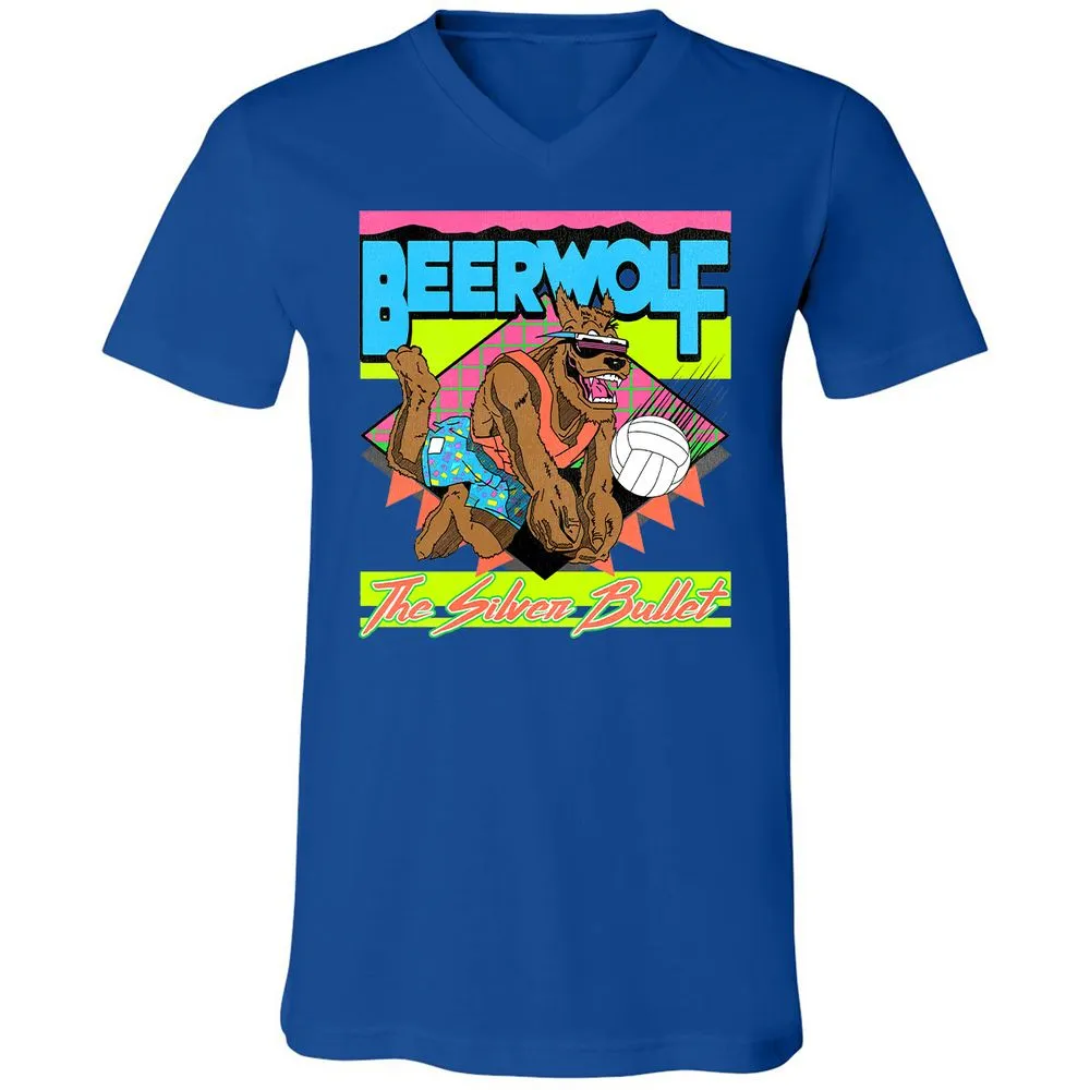 Retro Beach Wolf - True Royal - 4