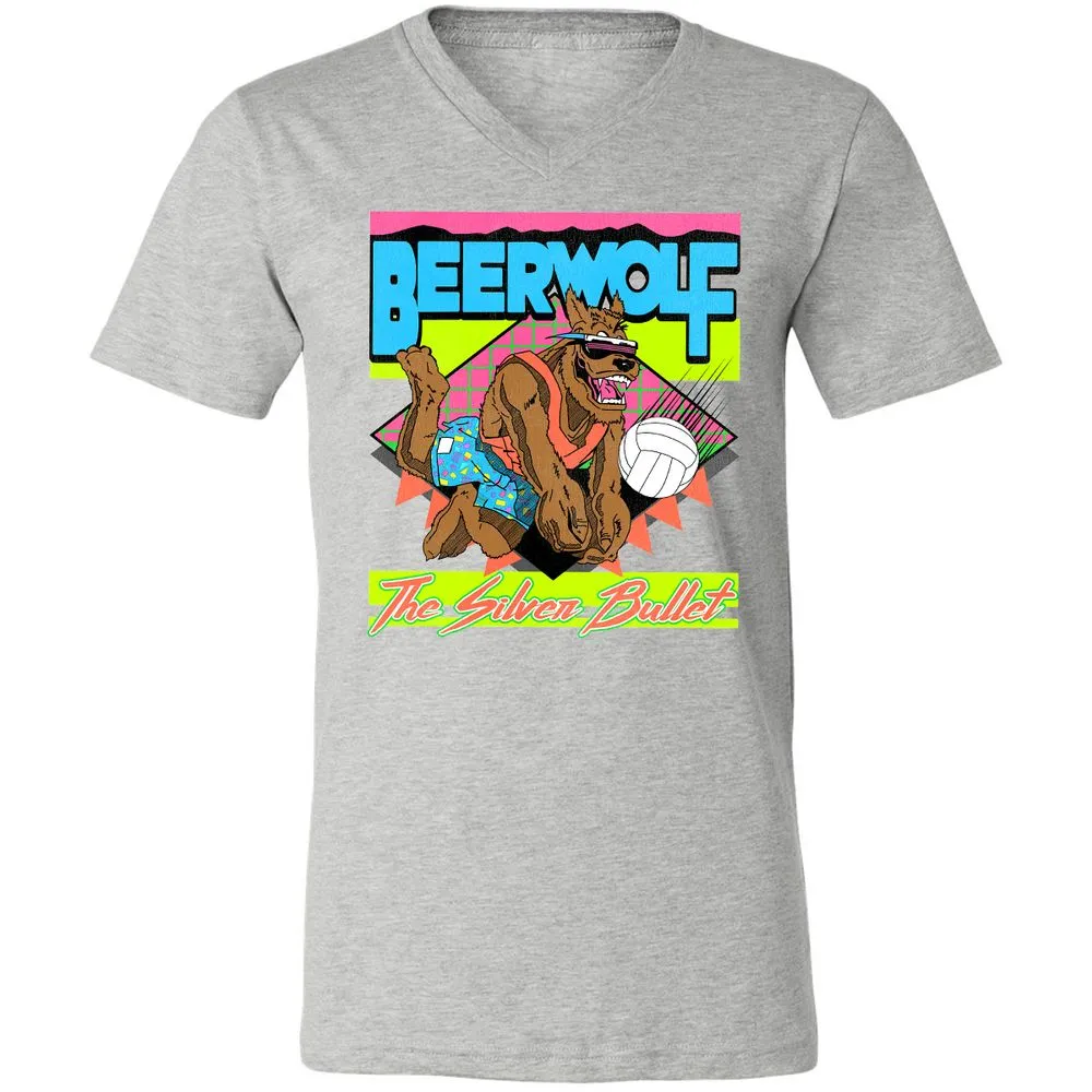 Retro Beach Wolf - Athletic Heather - 7