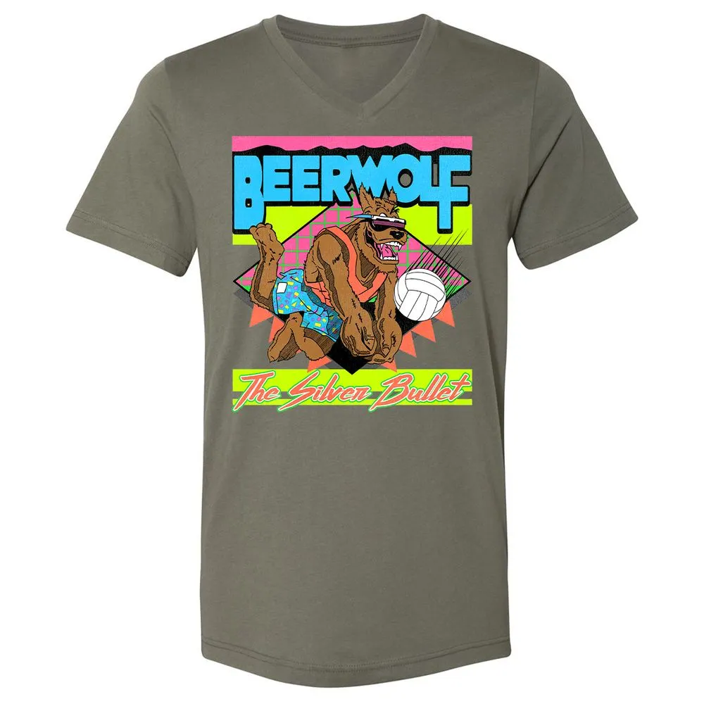 Retro Beach Wolf - Military Green - 10