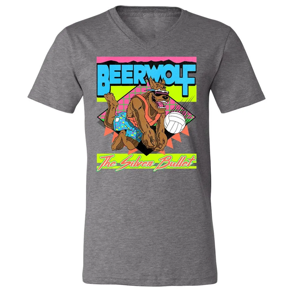 Retro Beach Wolf - Deep Heather - 13