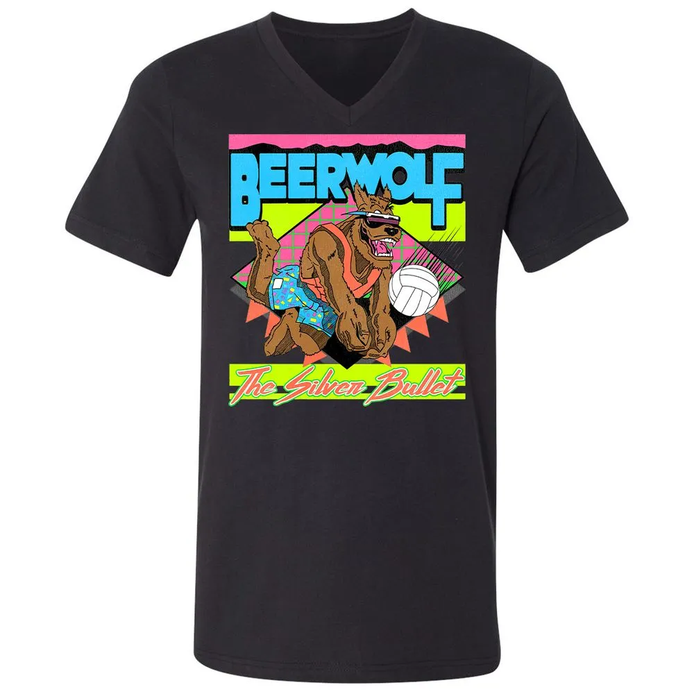 Retro Beach Wolf - Black - 16