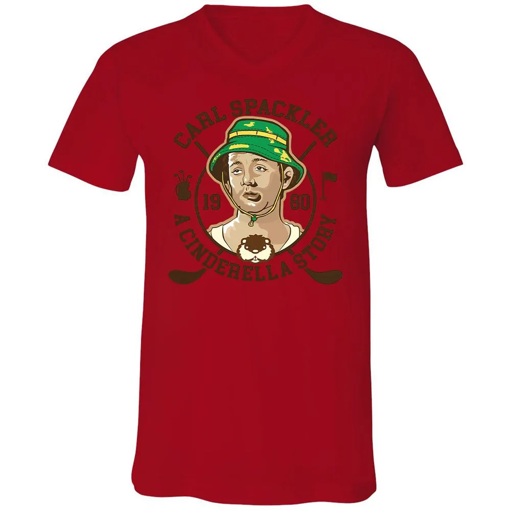 Unisex V-Neck T-Shirt - JGQUFS6Y - Red - 3
