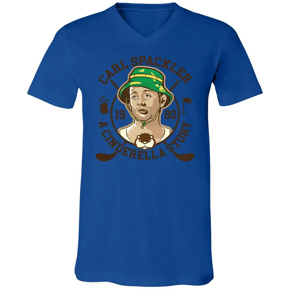 Unisex V-Neck T-Shirt - JGQUFS6Y - True Royal - 4