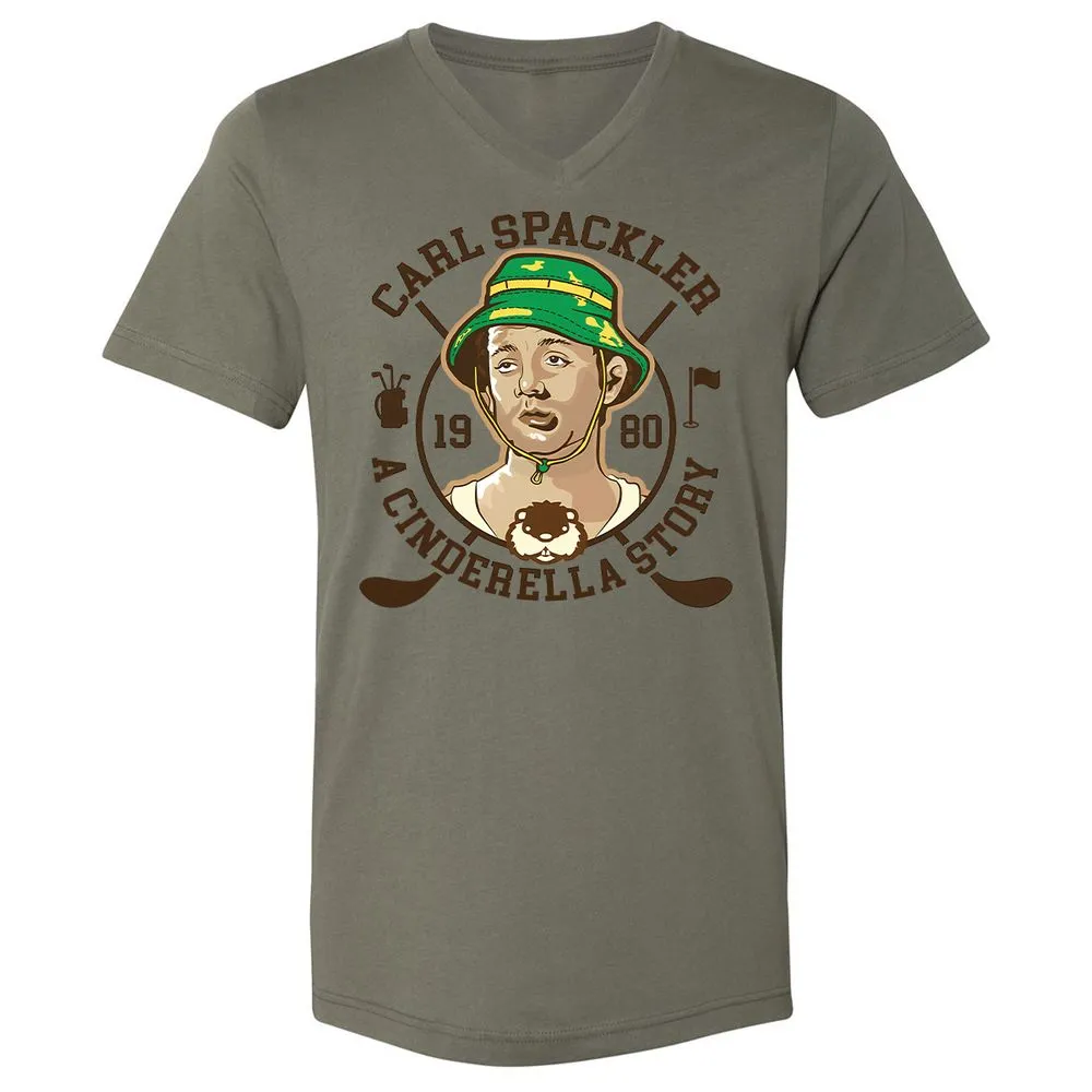 Unisex V-Neck T-Shirt - JGQUFS6Y - Military Green - 10