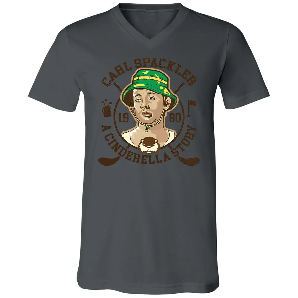 Unisex V-Neck T-Shirt - JGQUFS6Y - Asphalt - 12