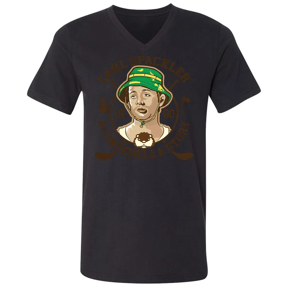 Unisex V-Neck T-Shirt - JGQUFS6Y - Black - 16