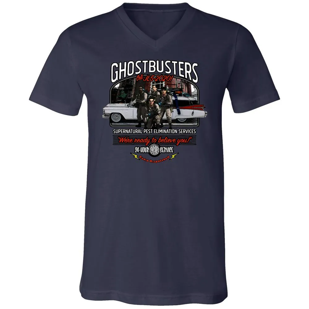 Unisex V-Neck T-Shirt - GZRNK688 - Navy - 9